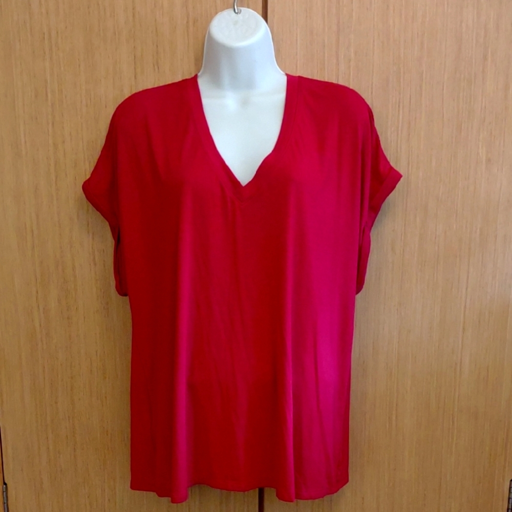 Tommy Bahama SZ L/G SS Red Tee